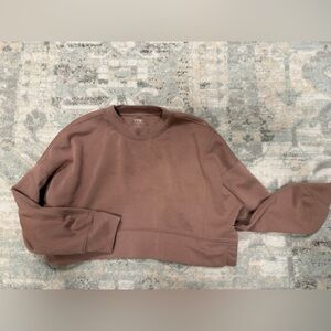 Mauve YPB cropped Crewneck Sweatshirt